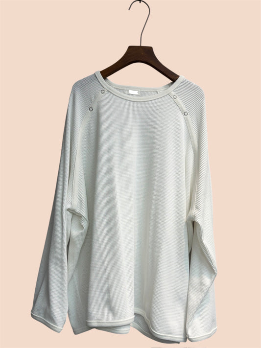 (-20% off)waffle pique loose tee #00302