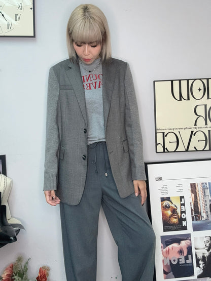 Fine wool fit size blazer