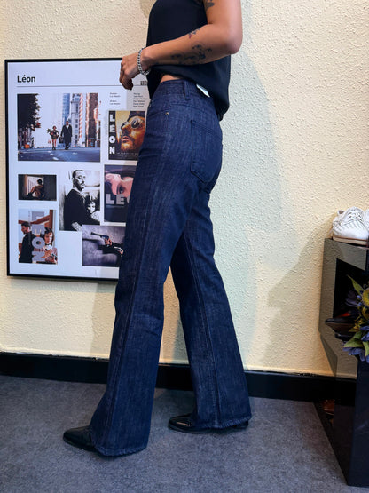 Raw low-waist straight jeans #00921