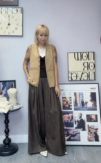 Alcantara vest jacket