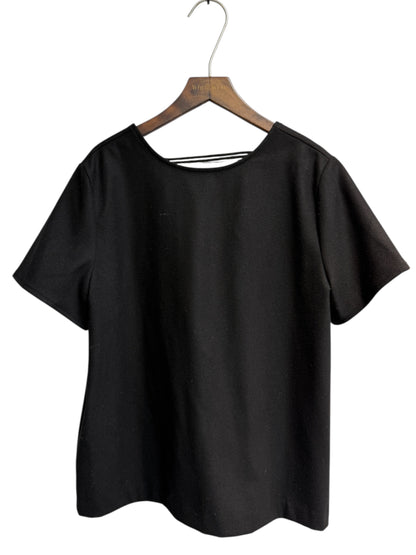 Back V short sleeves top #00057