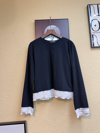 Ruffle hem tee #00868