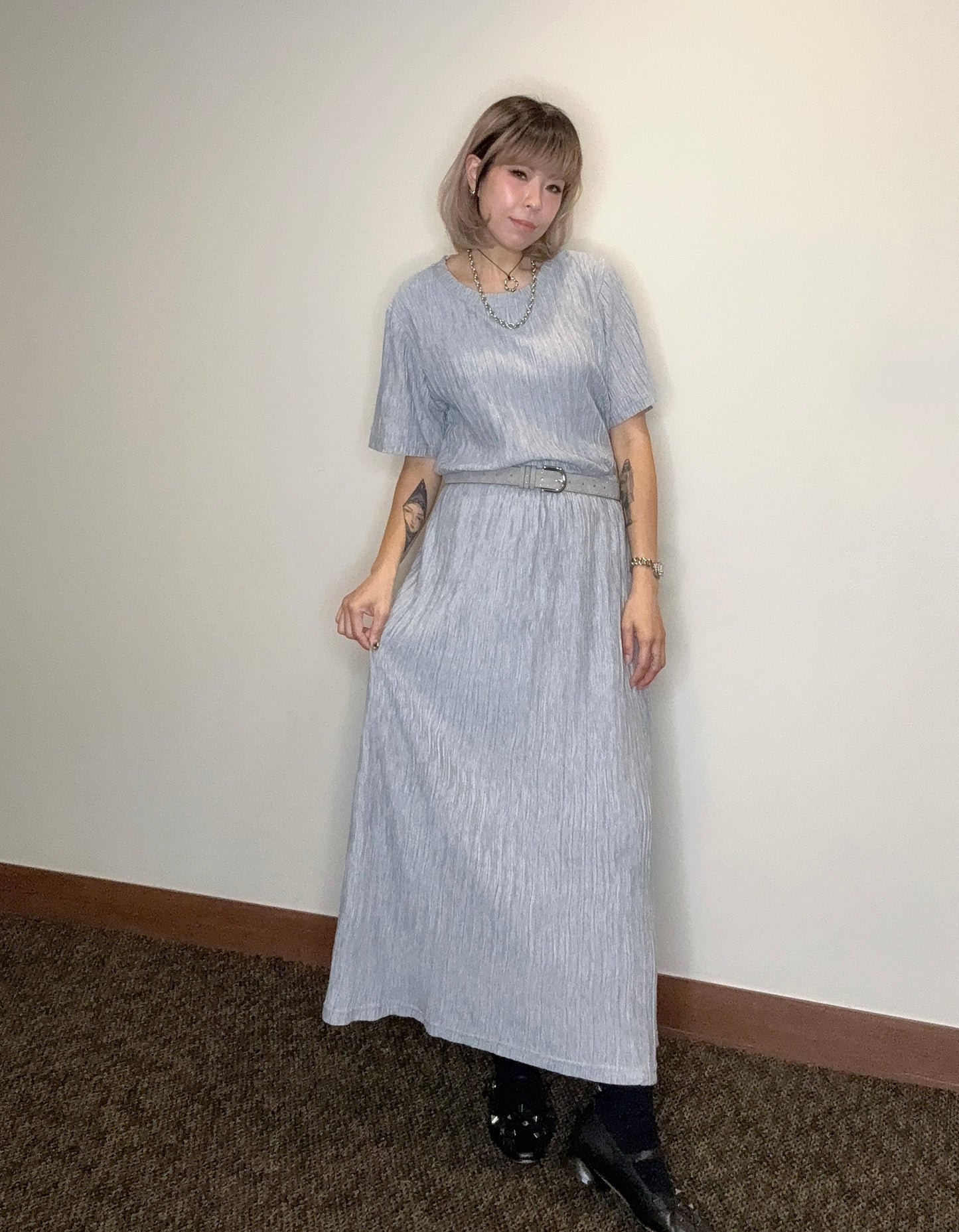 Pleated softy cotton set #00517