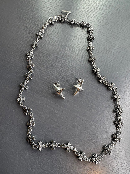 Filigree cross necklace