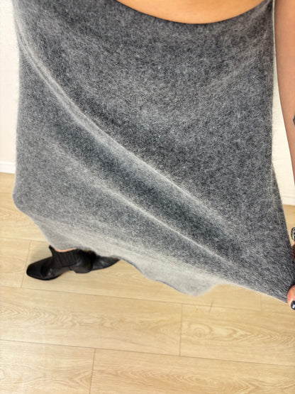 Banding softly knitted skirt #00151