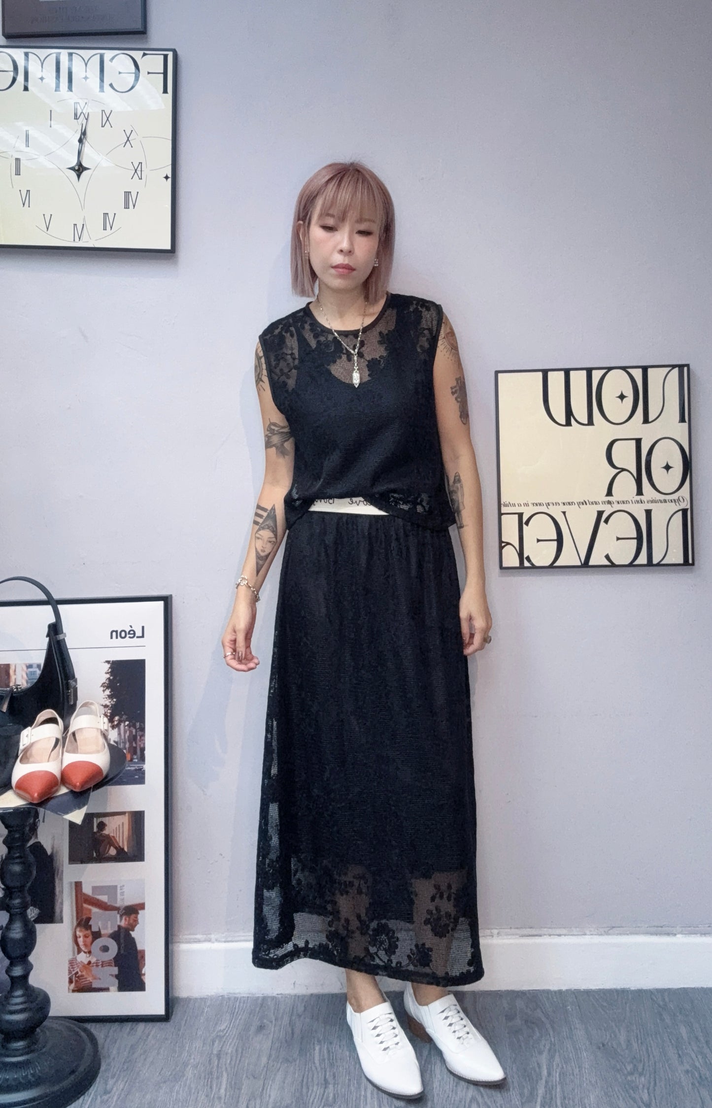 (-20%)Full embroidery lace set