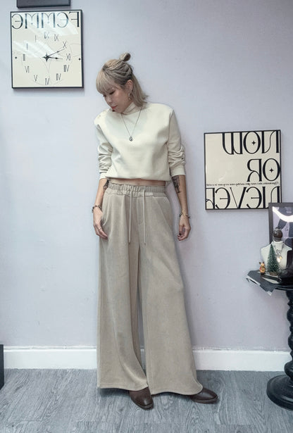 Full elastic high waist pants #00132
