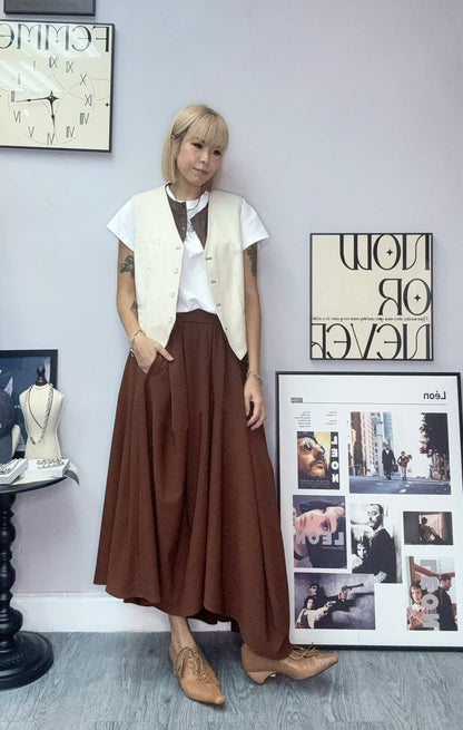 Shirt X denim vest jacket