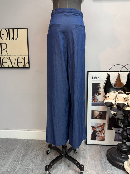 (-30%)Front pleated pants