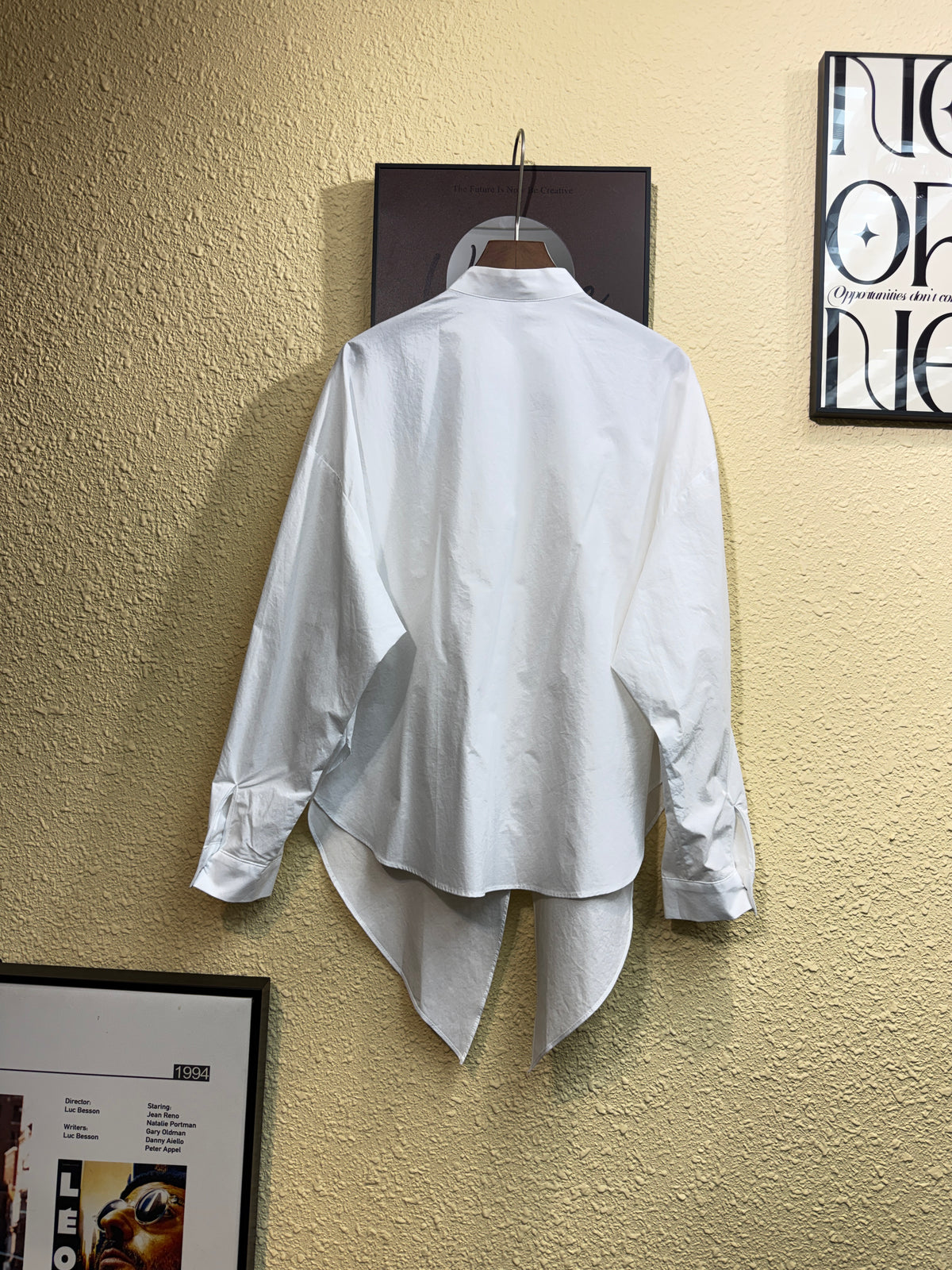 Front buttons round collar shirt #00986