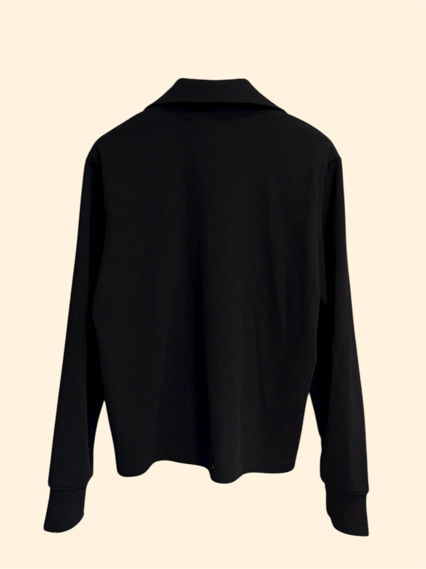 Big v neck polo top(front button) #00018