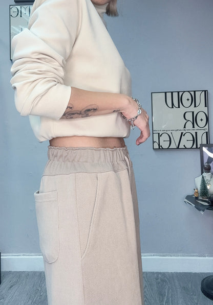 Full elastic high waist pants #00132