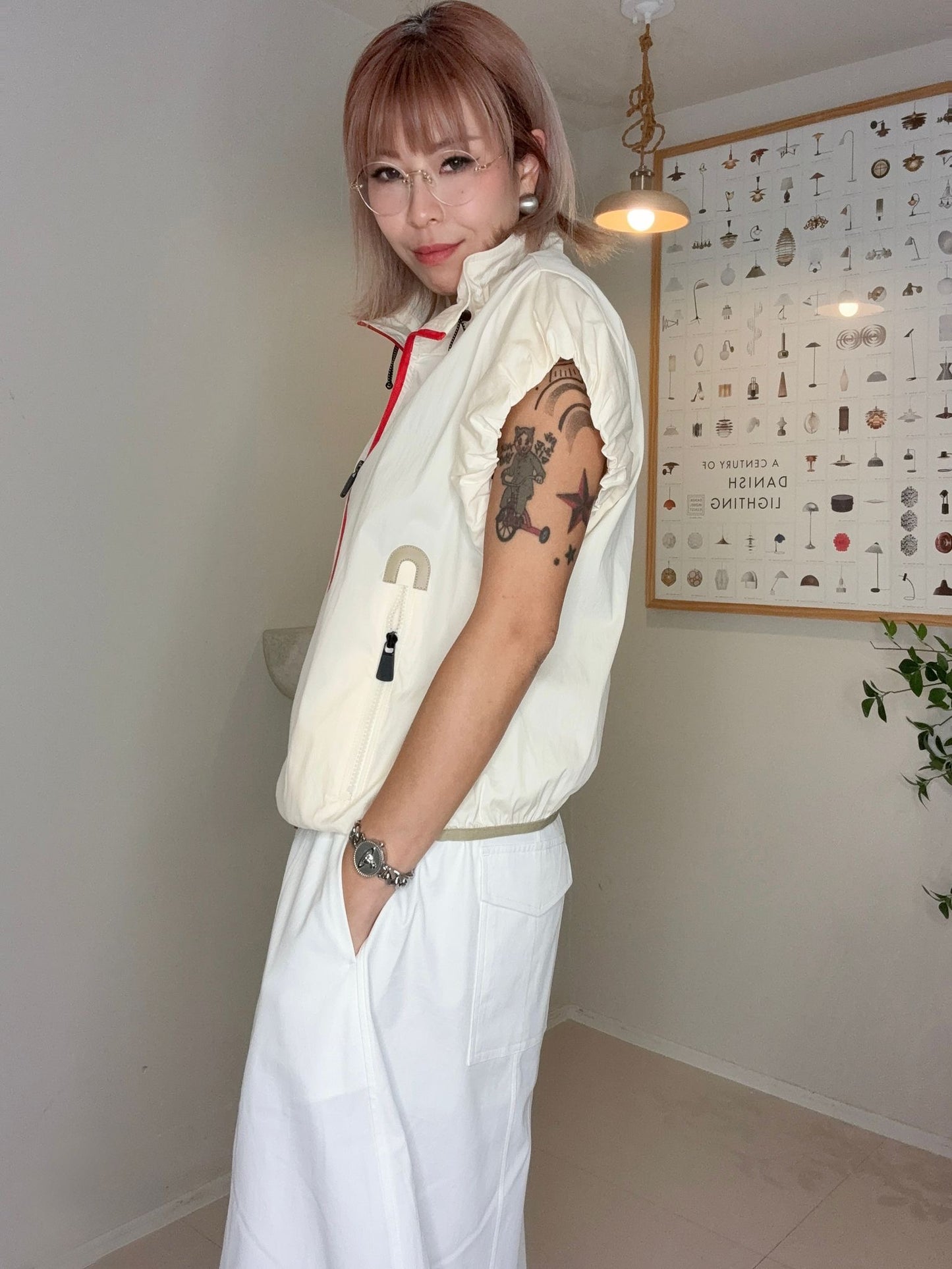 (Promotion -20%)Puff sleeves windbreaker #00691