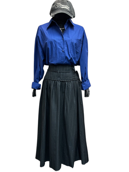 Straight strips skirt