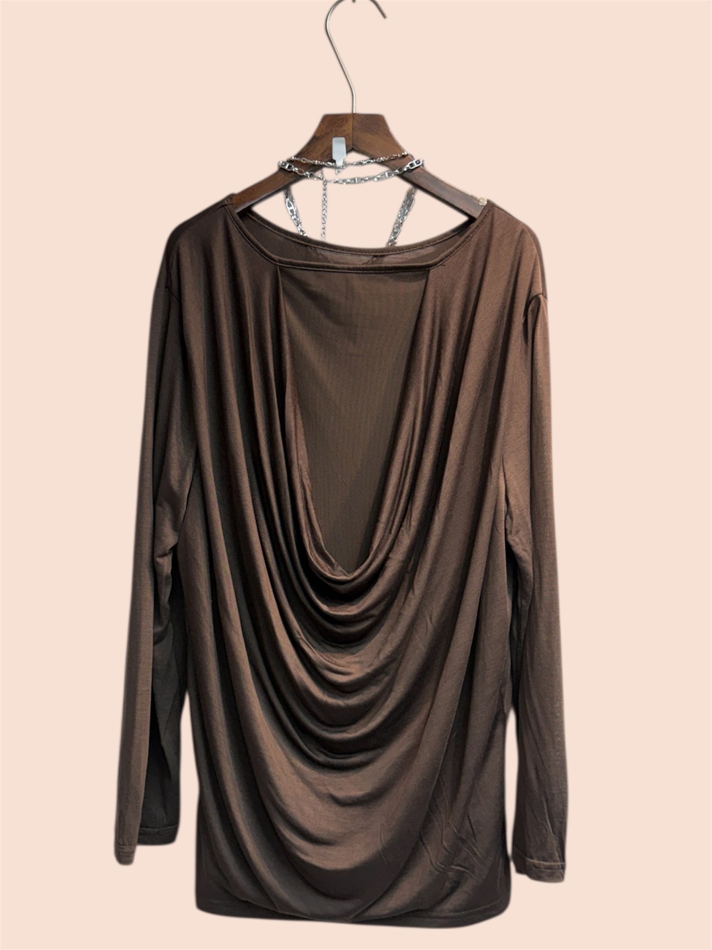 Back mesh plain tee #00409