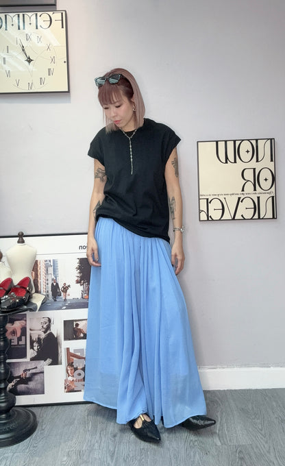 Twist collar long tee #00594