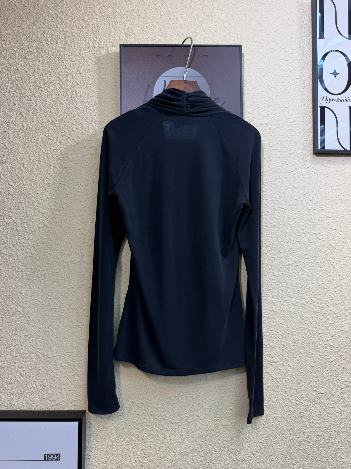 Front tie v neck modal top #01004