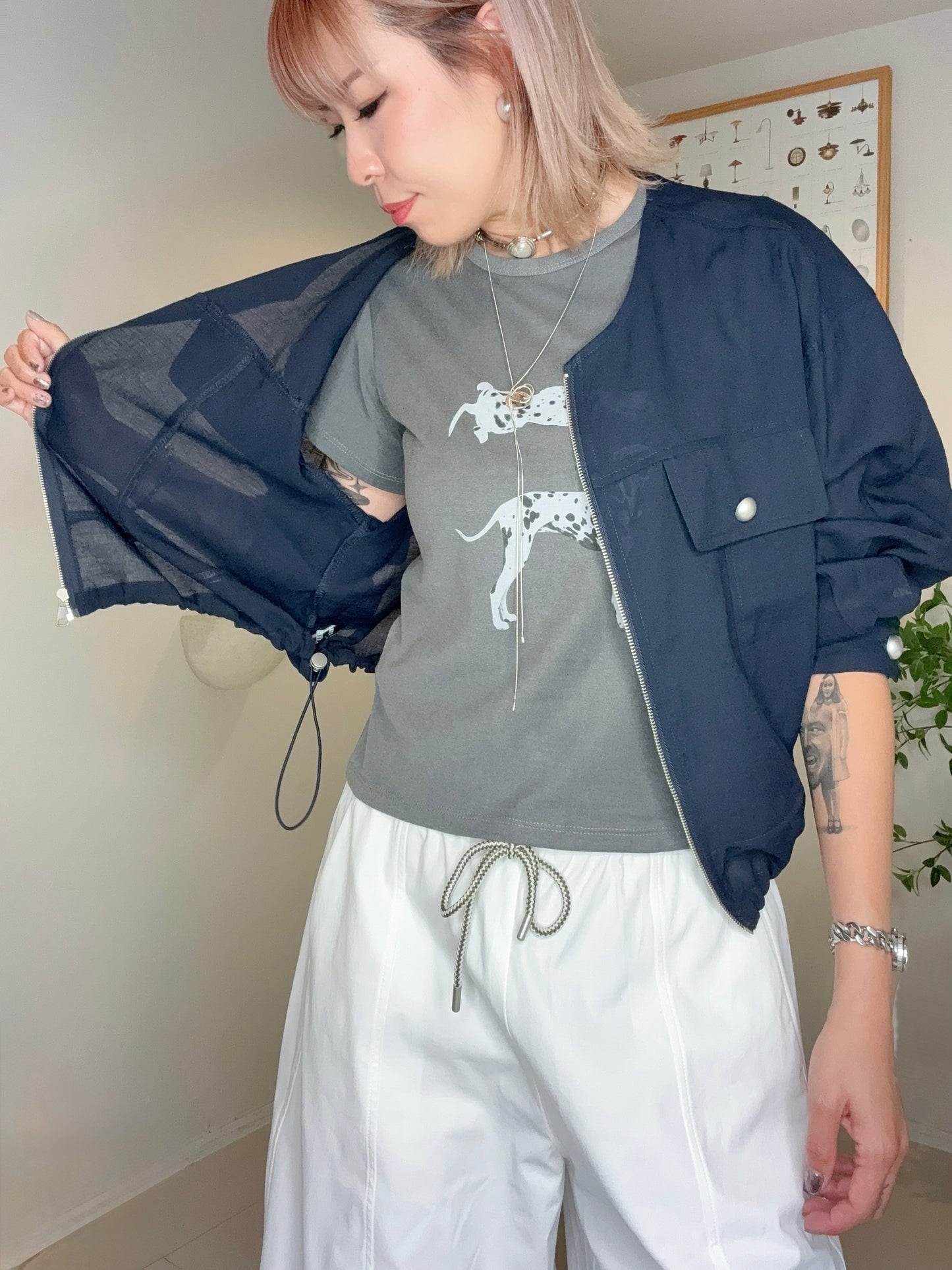 (Promotion -20%)See through jacket #00692