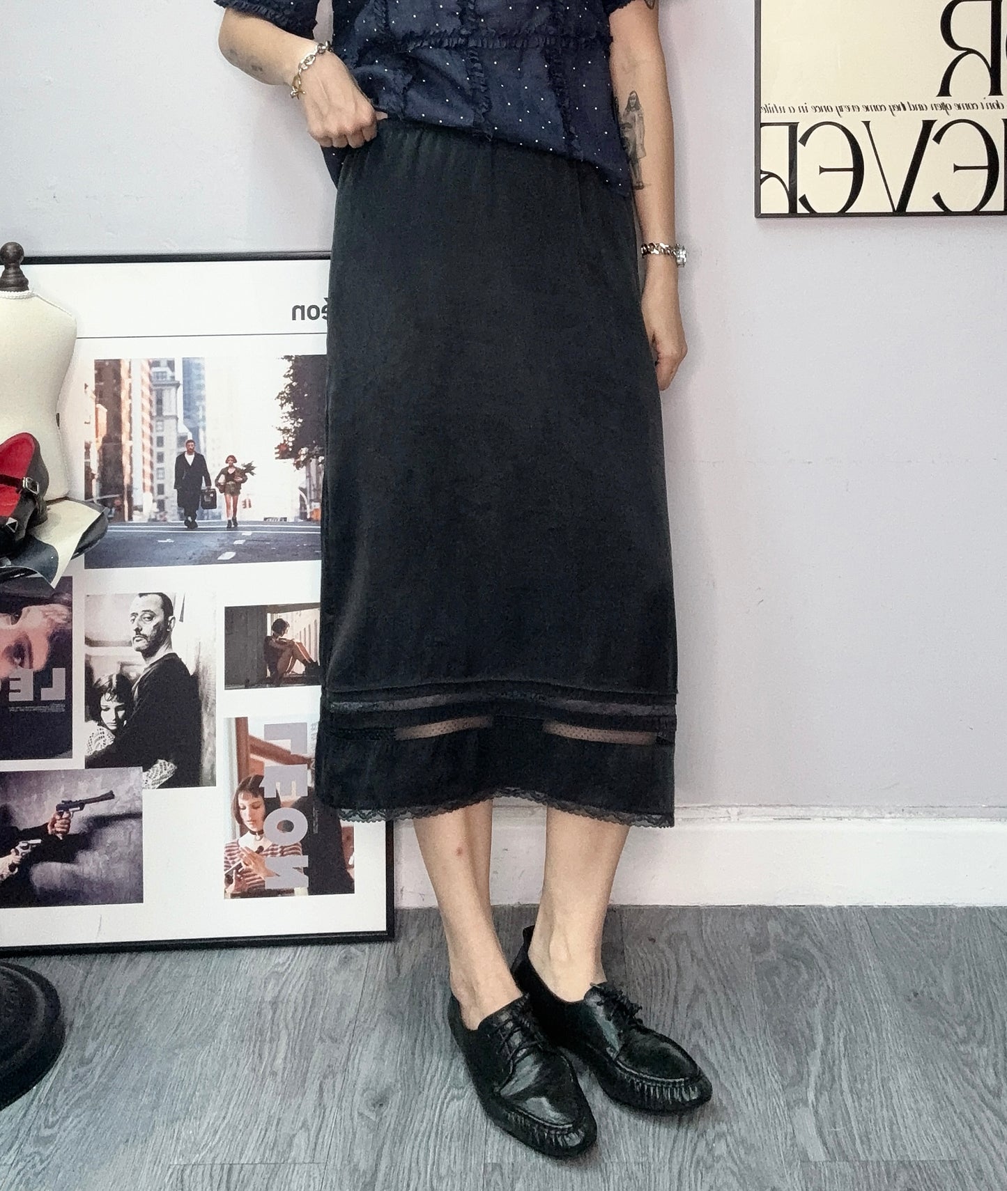 👍🏻Yin Yang tone lace skirt#00598