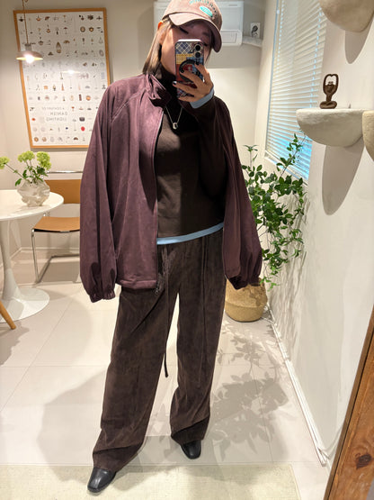 Back words fleece jacket #00011