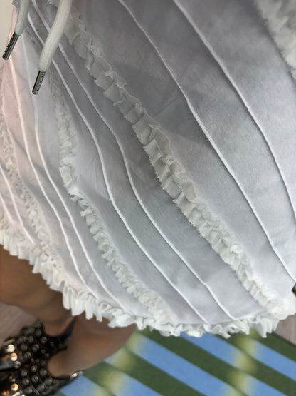 Back zip skirt #00554
