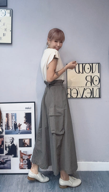 (-30%) 2-Tone X Belt dress