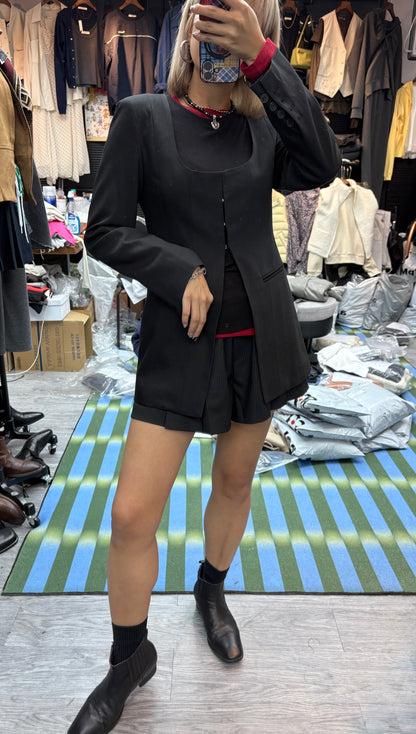 **賣完即止**(-20% off)U neck plain blazer #00134