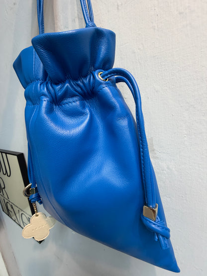 Lambskin drawstring bag