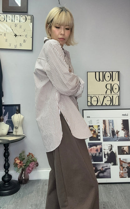 Two pocket midi length shirt