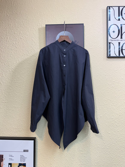 Front buttons round collar shirt #00986