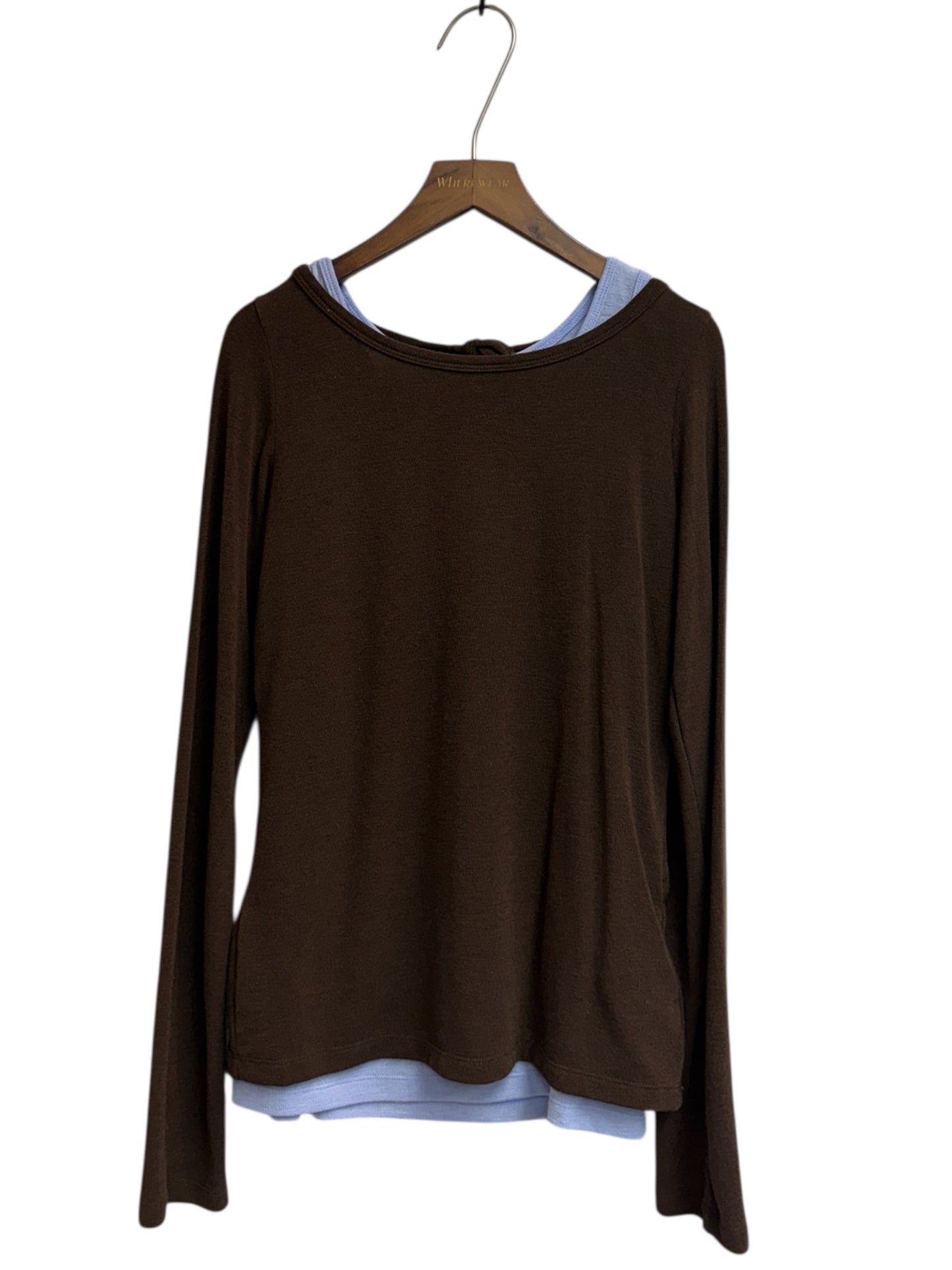 Back ribbon two pieces cotton tee