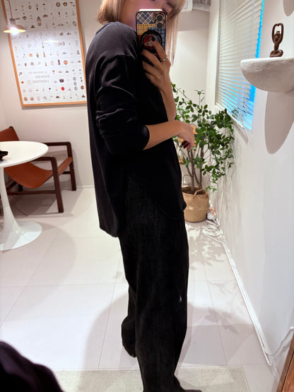 Round neck cotton tee #00012