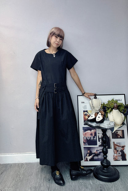 Parachute double belt dress