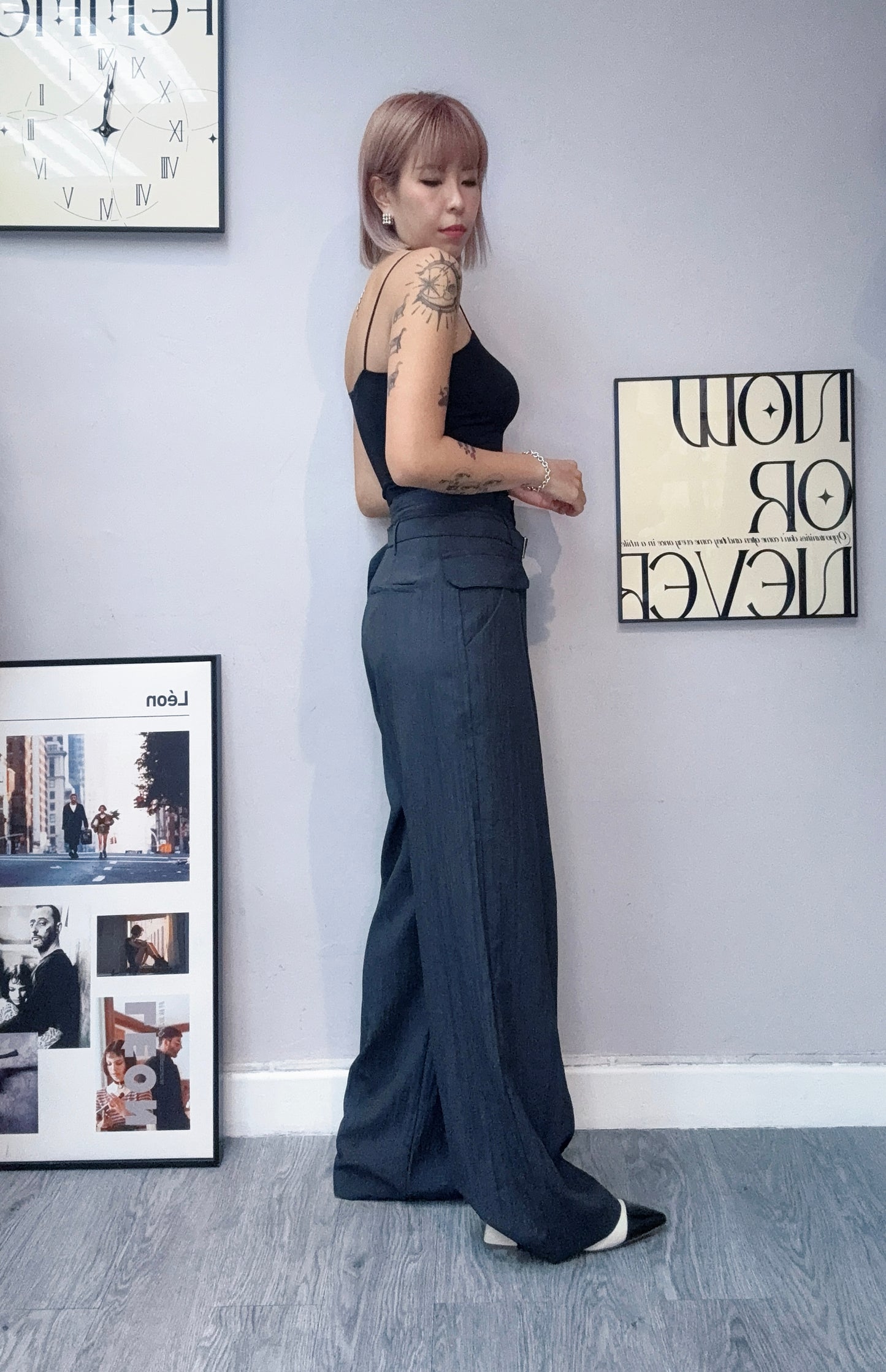 👍🏼Parachute middle waist trousers