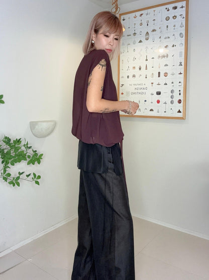 Two in one silky pants #00705
