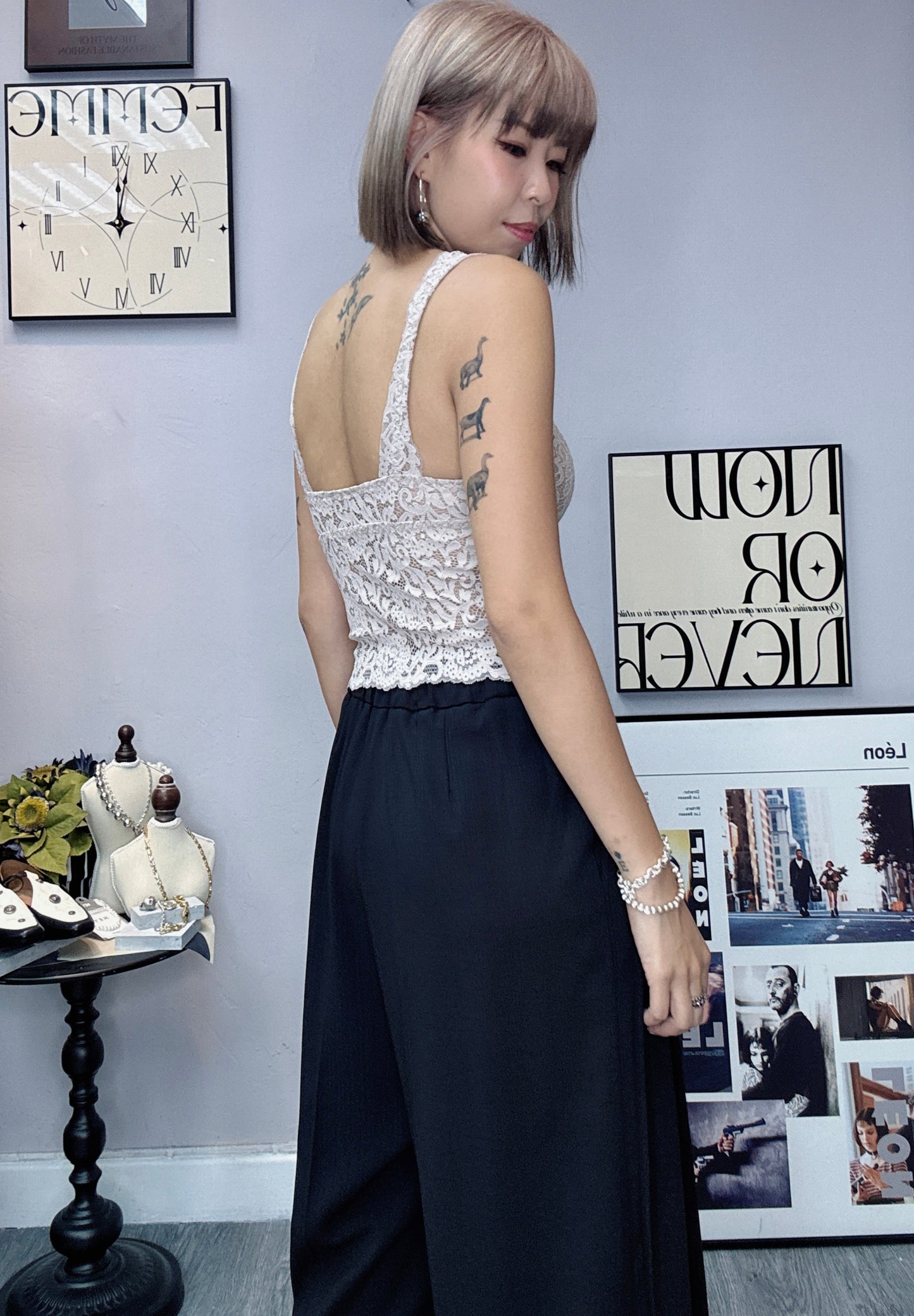 Lace bra top