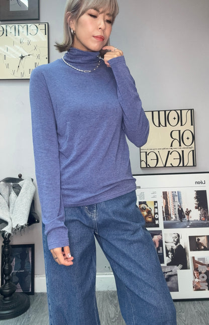 turtleneck plain base tee #00020