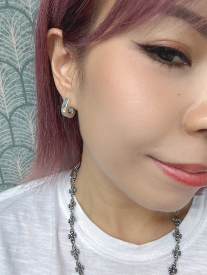 925Silver 6 shape earrings