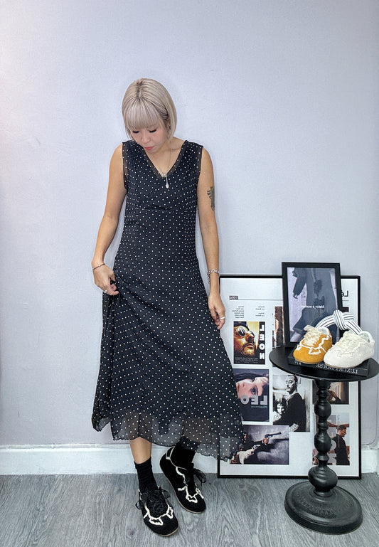 chiffon Dot dresses