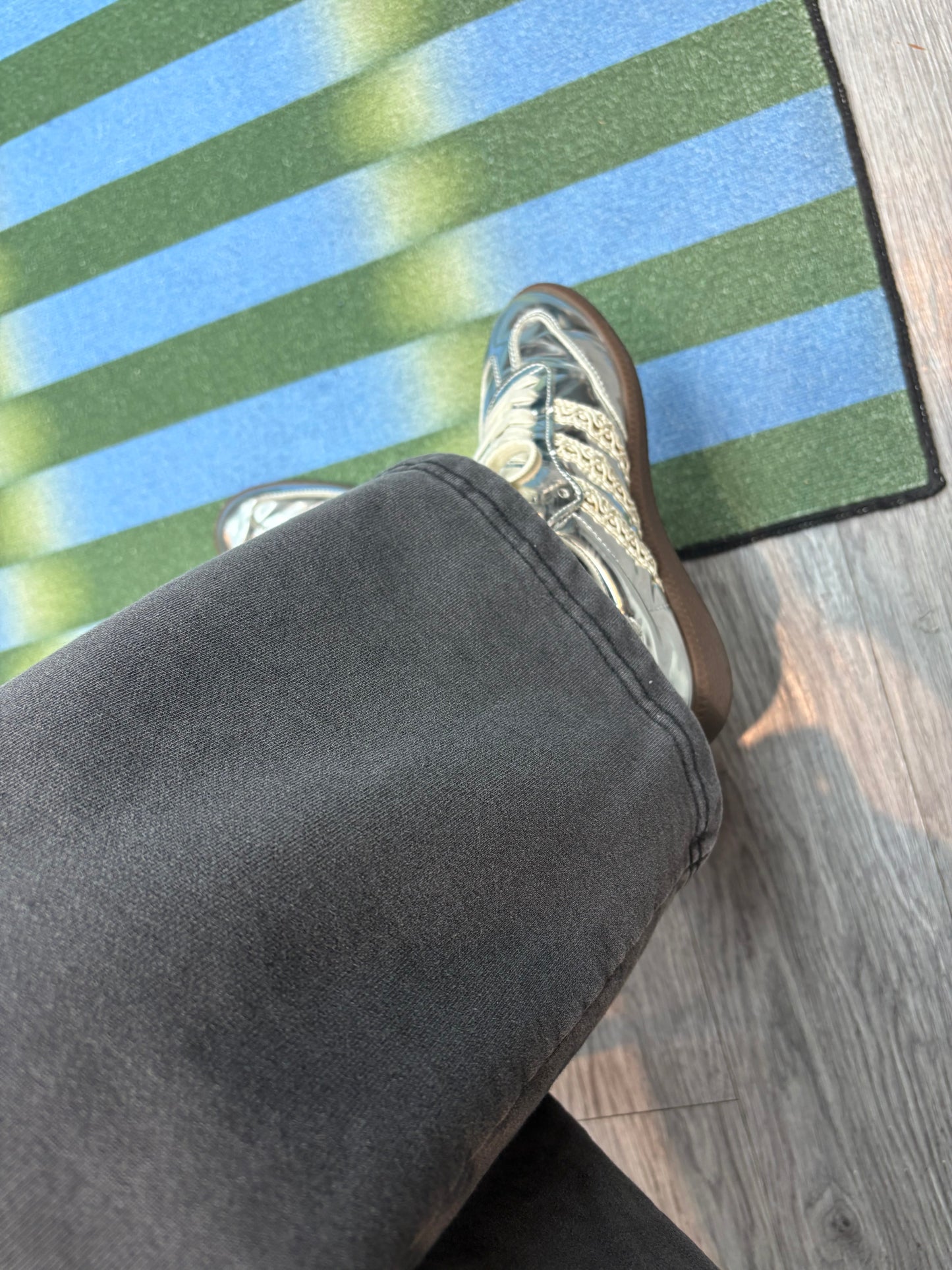 Embroidery words washing pants #00131