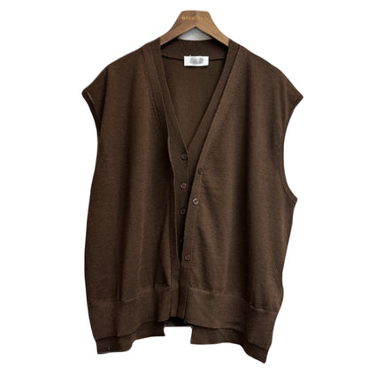Fake two pieces vest knit