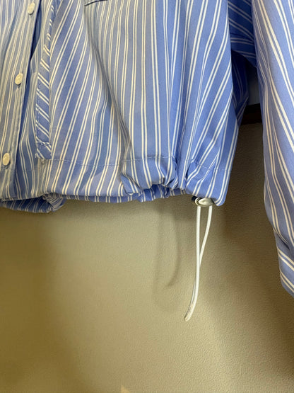 with hat striped shirt