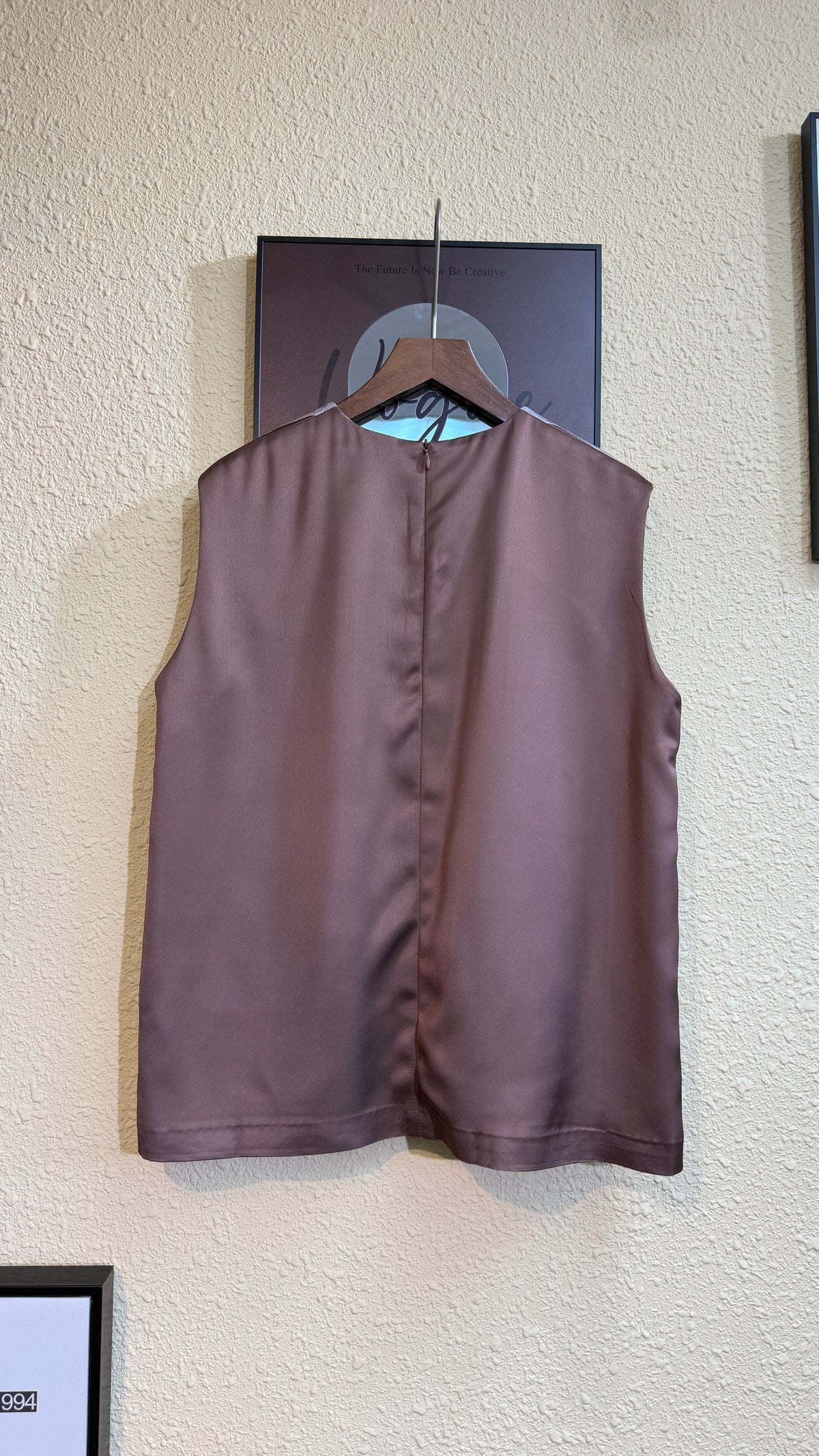Silky printed sleeveless #00933