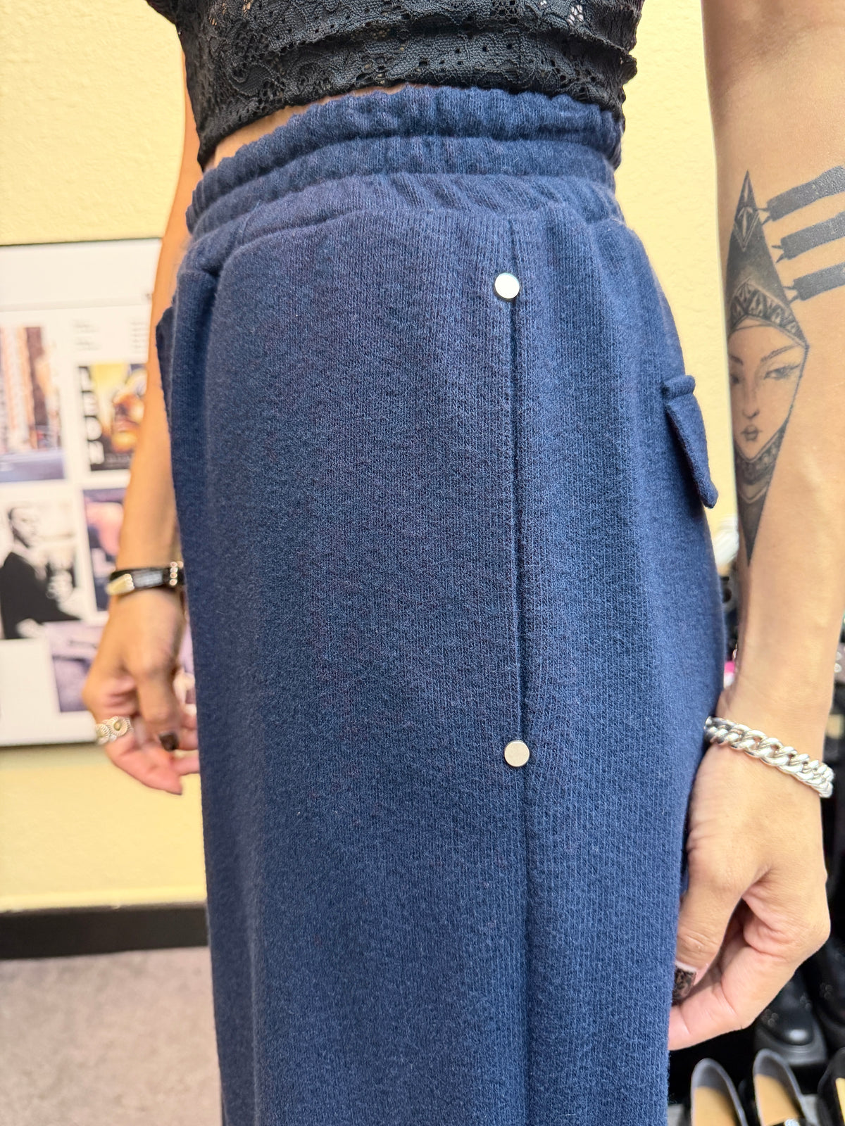 Brushed cloth pants #01002