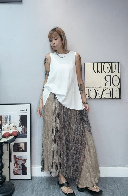 (-30%)Back knot tank top #00553