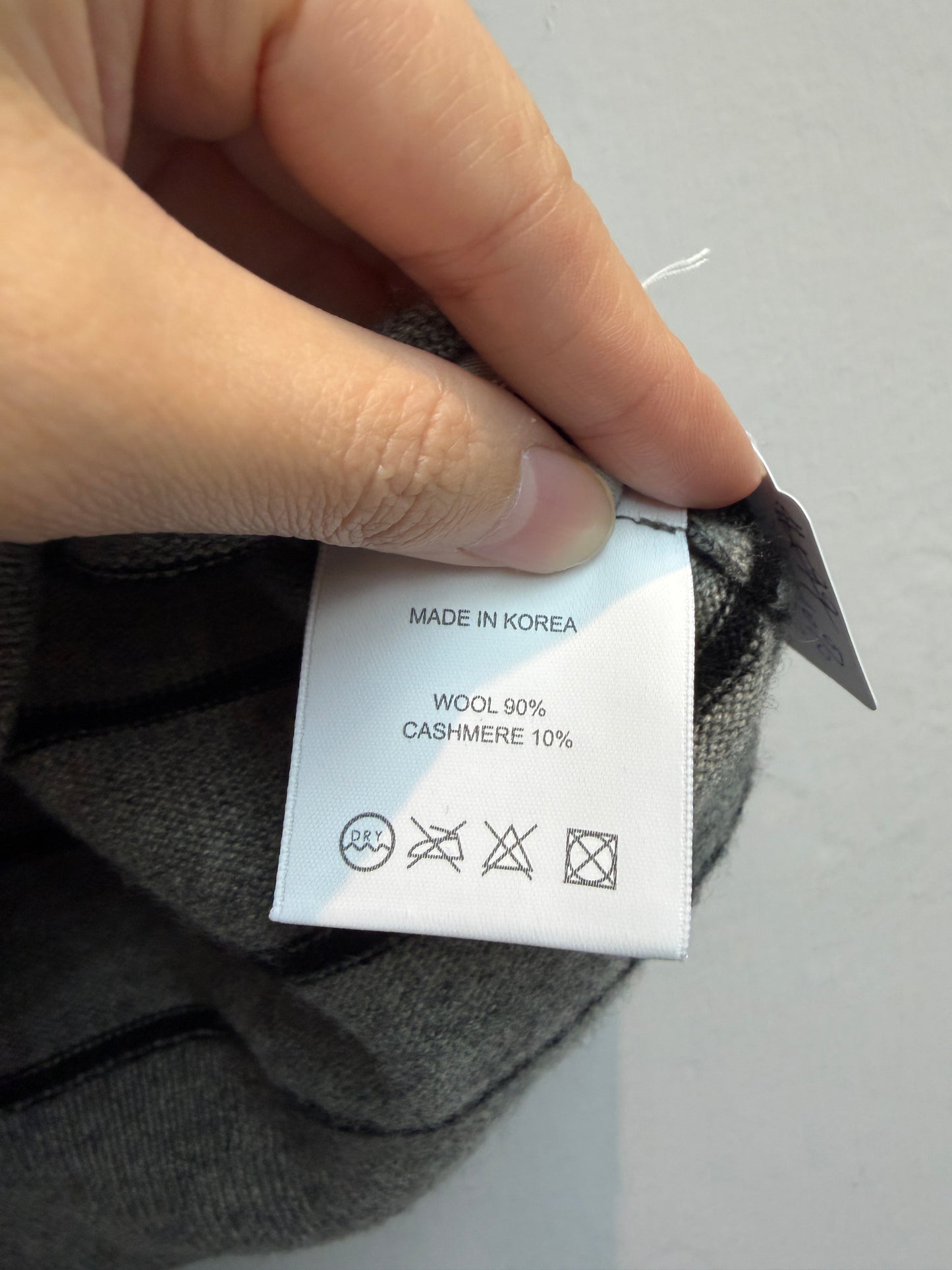 Stripe wool vest cardigan #00257