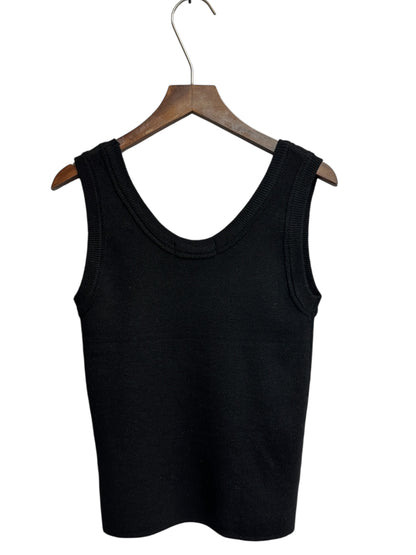 Plain knitted tank top