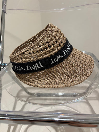 ‘I can .I will’ sun hat