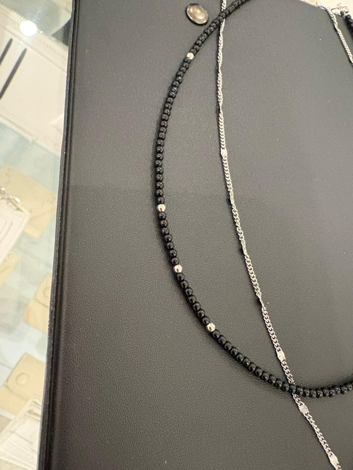 Black choker X Star necklace set