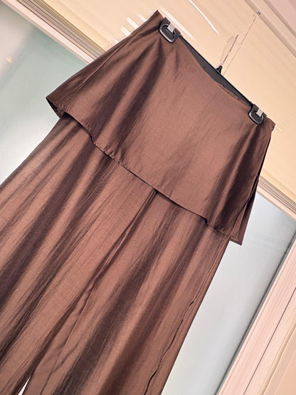 Two in one silky pants #00705